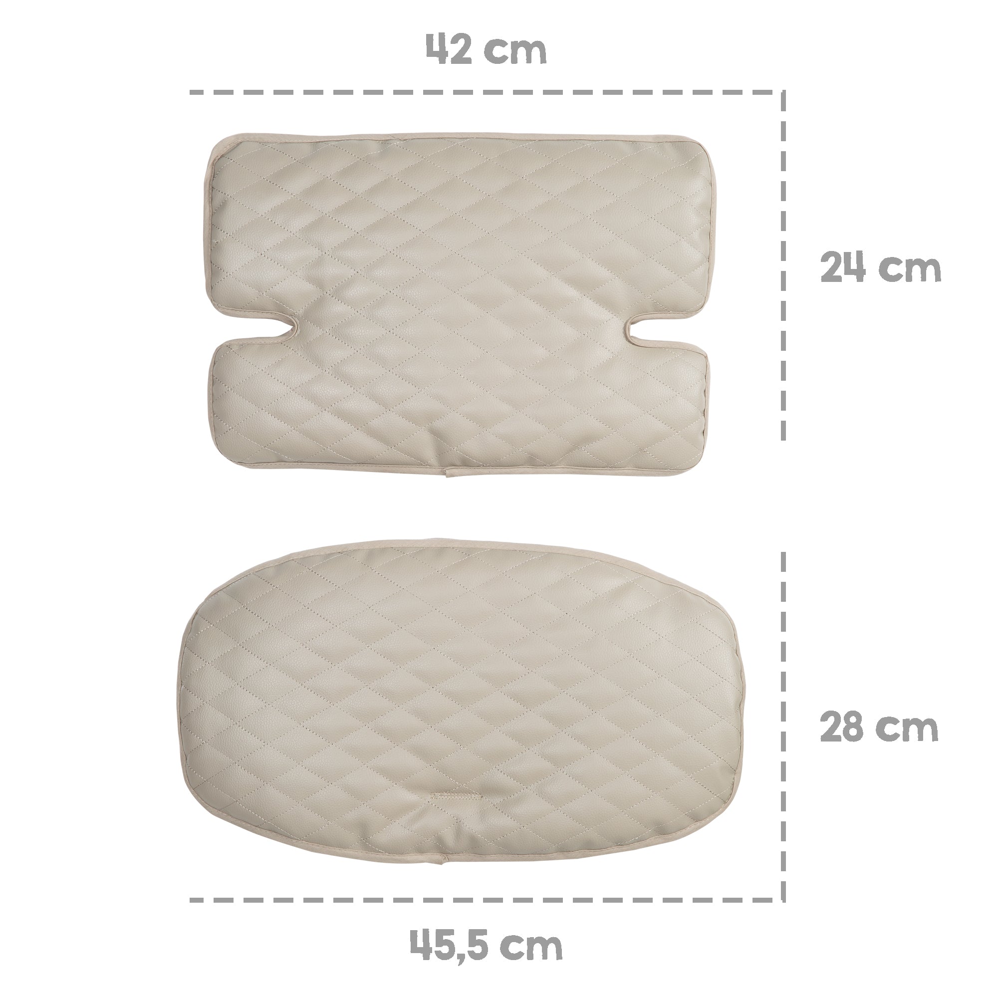 Roba 318052L245 Sitzverkleinerer 2-tlg Greyish gesteppt hellgrau - Produktbild 5