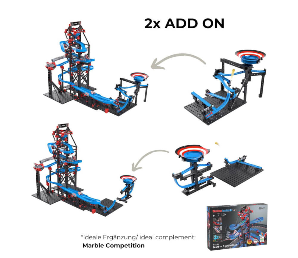 Fischertechnik Marble Competition Booster 571897 Spule, Spirale, Maschine, Rad, Spielzeug