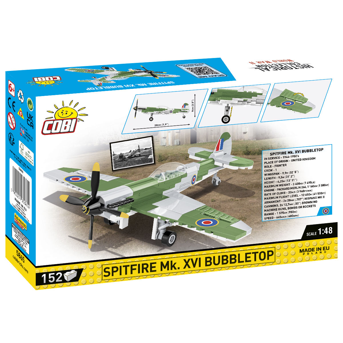 COBI 5865 - Spitfire MK.XVI Bubbletop - Bild 2
