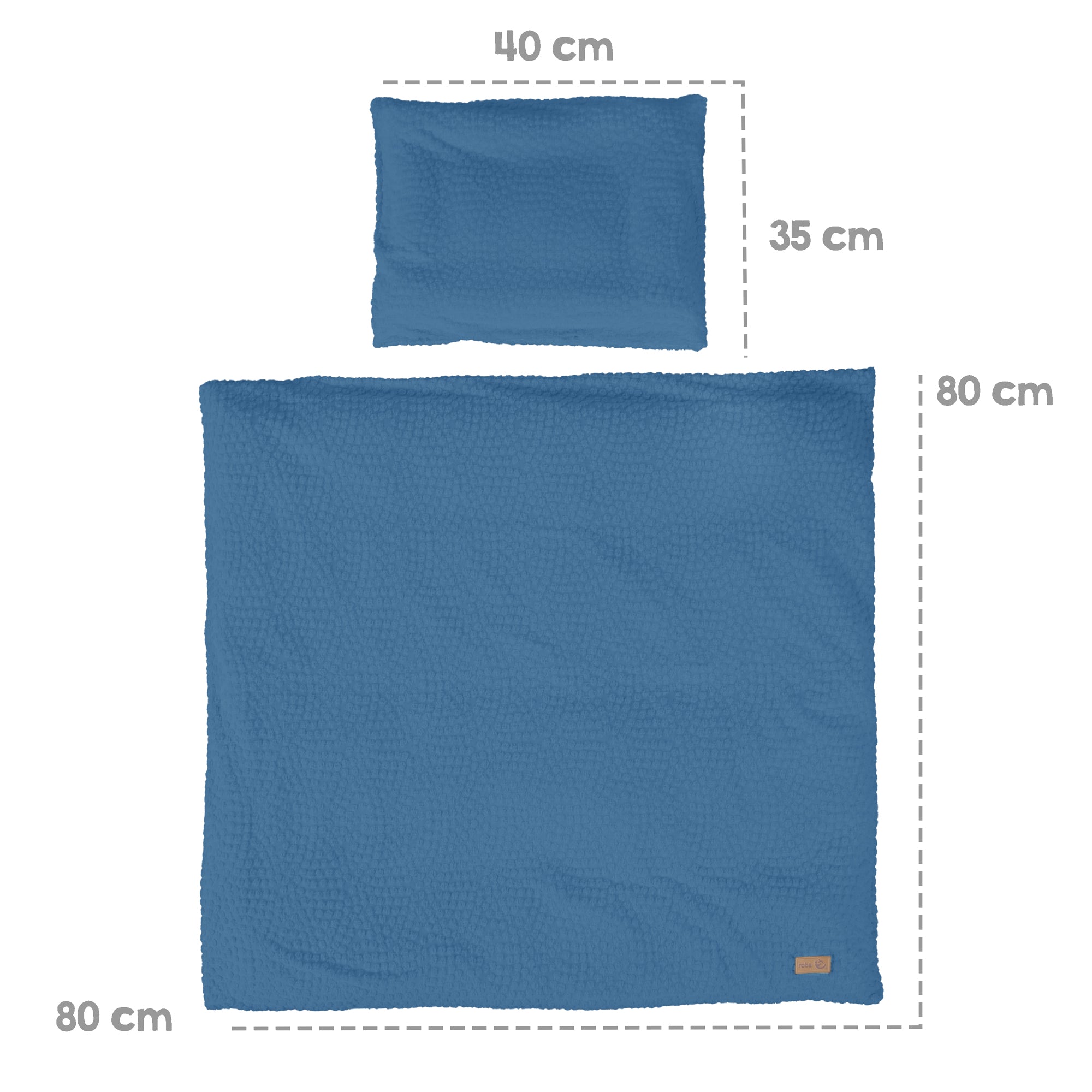 Roba 314090G282 Wiegenset 2-tlg 'Seashells' indigo blau – Bettwäschen - Produktbild 6