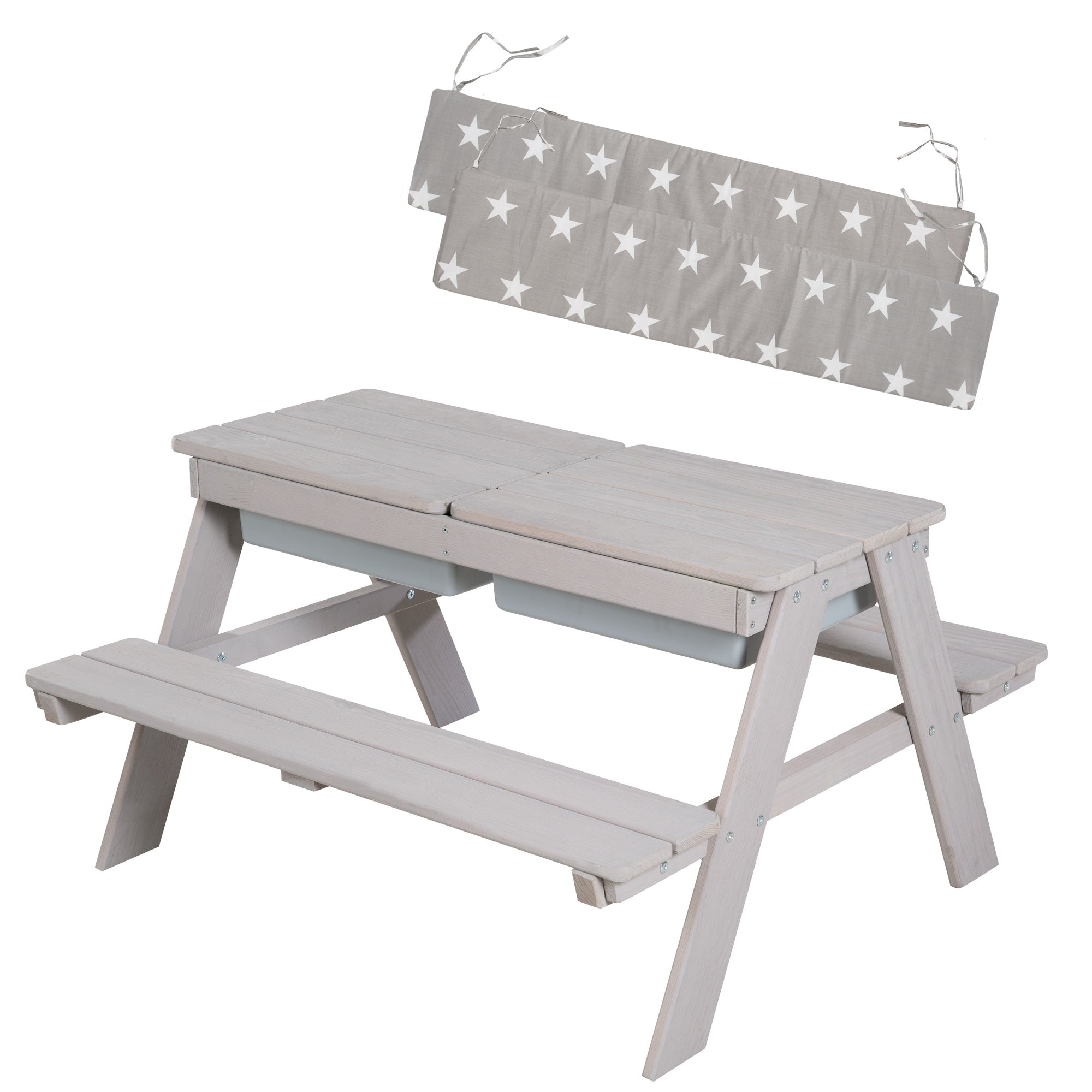 Roba 456002GAV190 Kindersitzgarnitur & Matschtisch grau – Outdoor + - Produktbild 11