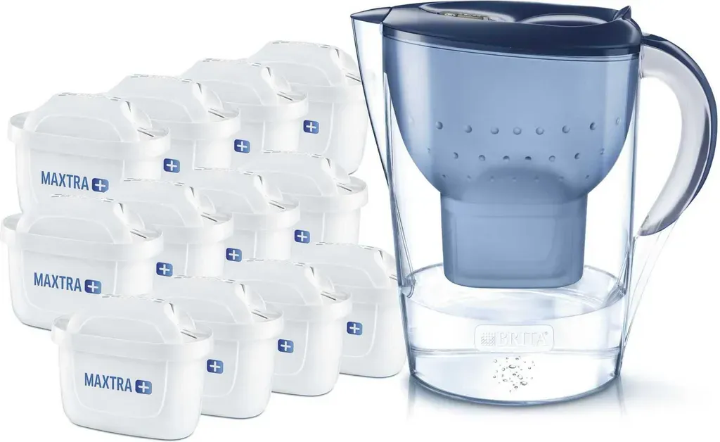 BRITA Marella 2,4 l - Wasserfilter-Kanne Blau inkl. 12× MAXTRA PRO All-in-1 BRITA Marella 2,4 l - Wasserfilter-Kanne Blau inkl. 12× MAXTRA PRO All-in-1