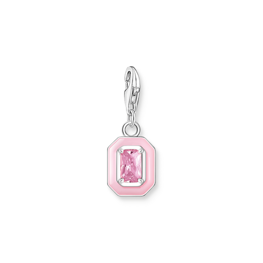 Thomas Sabo Anhänger Charm-Club 925 Sterling Silber Kaltemail Zirkonia Pink Charmista Charms 2030-041-9 Thomas, Sabo, Anhänger, Charm-Club, 925, Sterling, Silber, Kaltemail, Zirkonia, Pink, Charmista, Charms, 2030-041-9, Zubehor, Ohrring, Schmuck, Rauchrohr