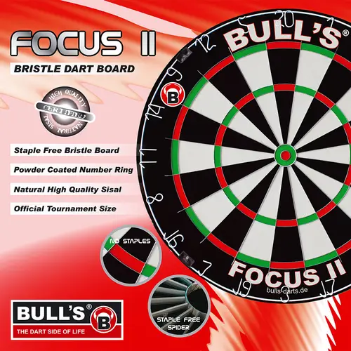 BULL'S Focus Bristle Dartboard