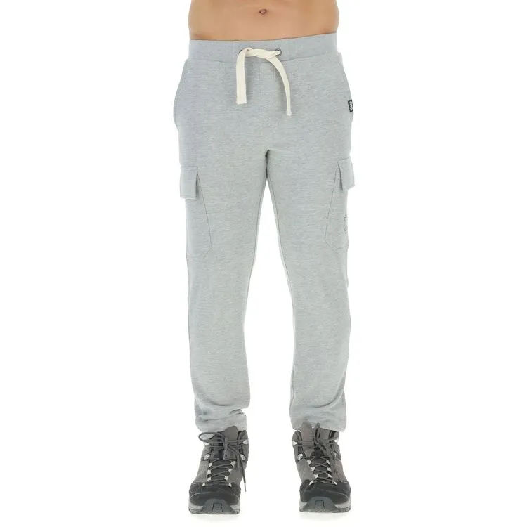 JEEP Herren Cargo-Jogginghose O102896GR - Graue Hose mit Jeep-Star-Print und Cargotaschen GR. XXL