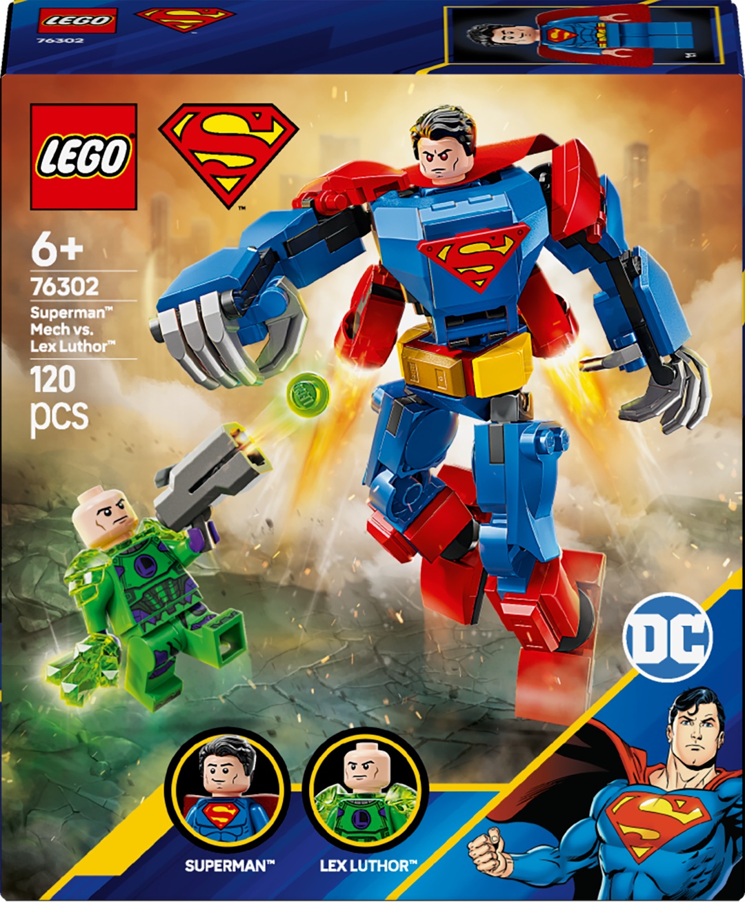 LEGO® DC Comics Super Heroes 76302 Superman™ Mech vs. Lex Luthor™