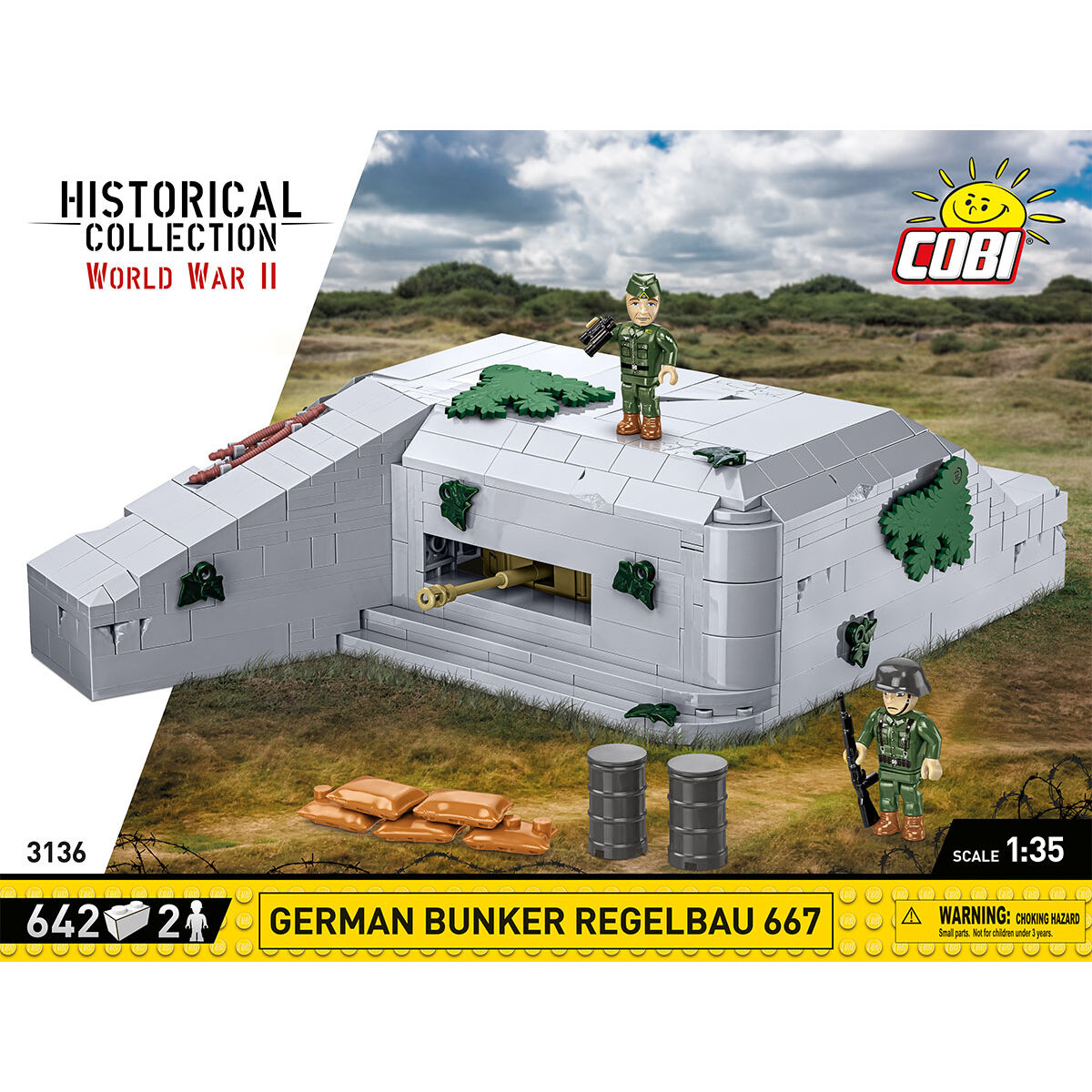 COBI 3136 - Deutscher BUNKER Regelbau 667 - Bild 3