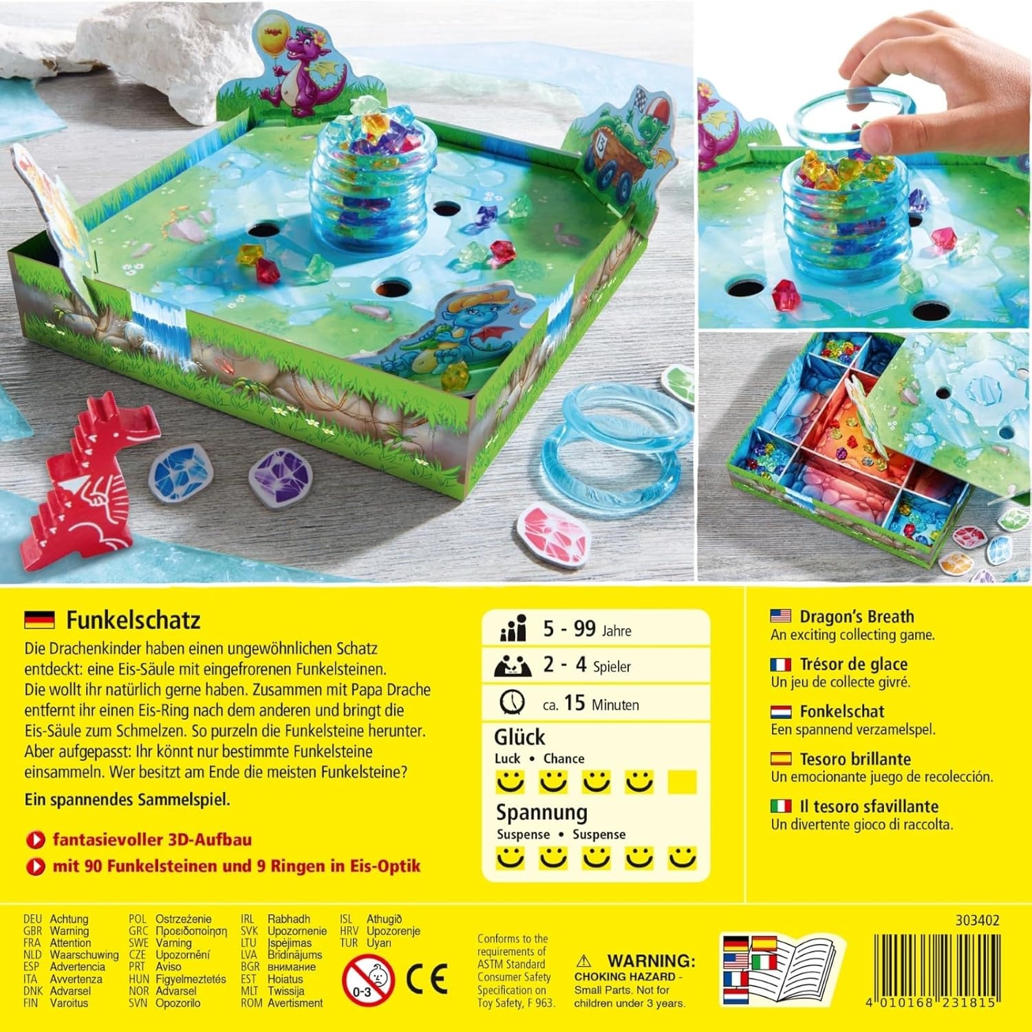 HABA Funkelschatz, Sammelspiel mit Funkelsteinen & Eisschmelz-Mechanik HABA Funkelschatz, Sammelspiel mit Funkelsteinen & Eisschmelz-Mechanik