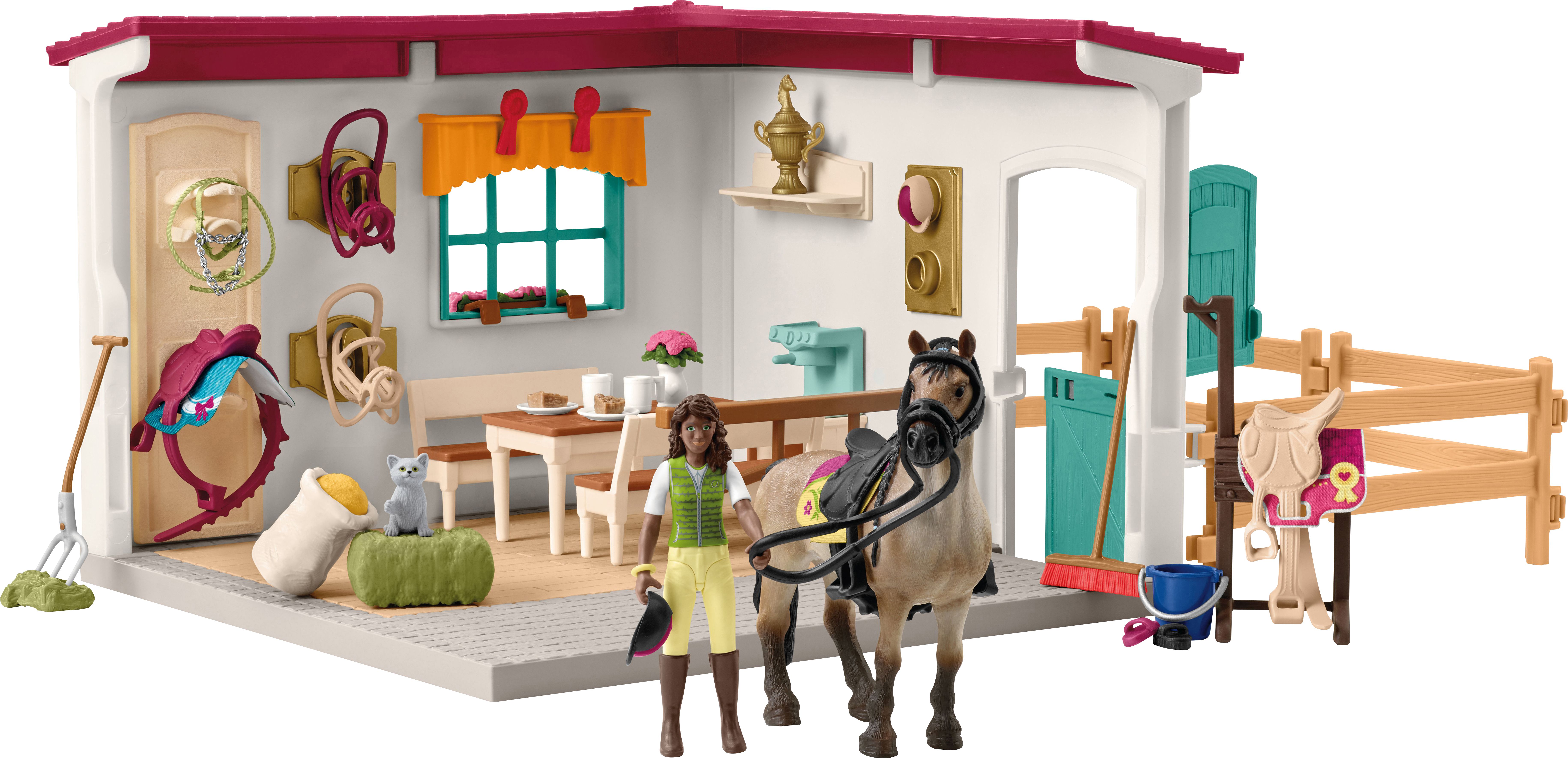 schleich Horse Club 42591 Sattelkammer schleich, Horse, Club, 42591, Sattelkammer, Person, Spielbereich, Schuhwerk, Schuh, Pferd
