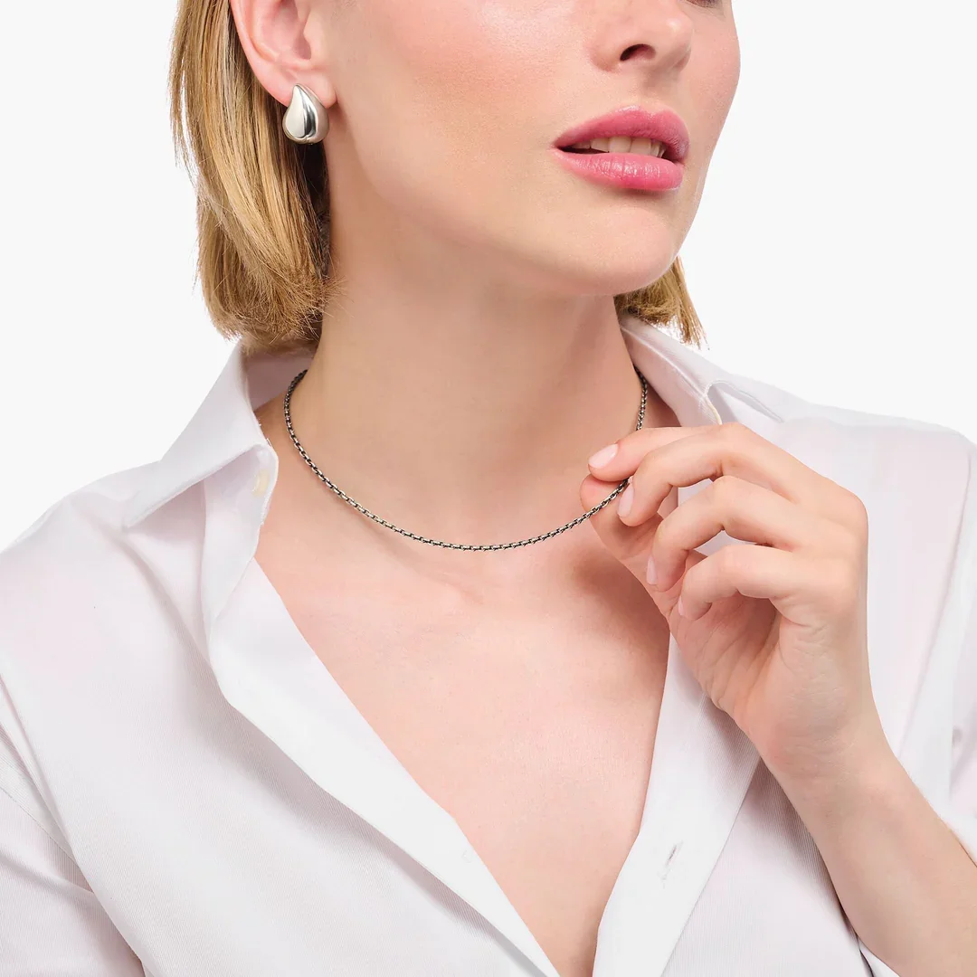 Thomas Sabo Ankerkette Mit Leicht Geschwärztes Länge 45 Cm Silber KE2285-637-21-L45V Thomas Sabo Ankerkette Mit Leicht Geschwärztes Länge 45 Cm Silber KE2285-637-21-L45V