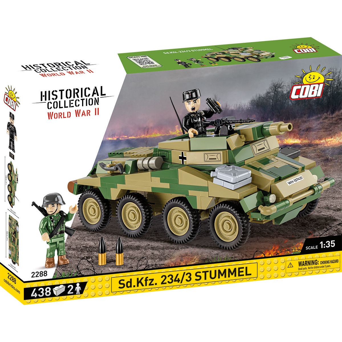 COBI 2288 - SDKFZ 234/3 Stummel SCALE 1:35