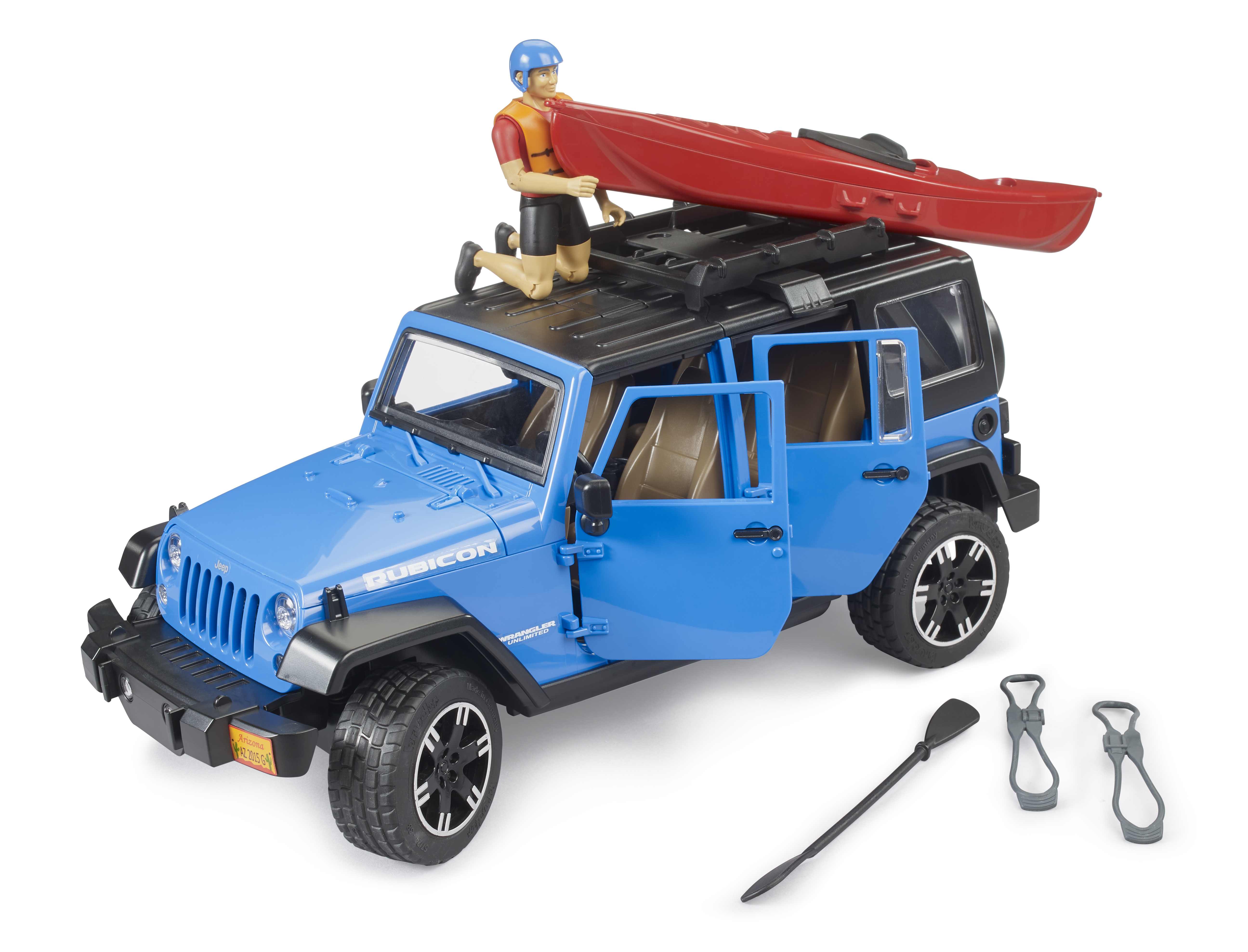 BRUDER 02529 - Jeep Wrangler Rubicon Unlimited mit Kajak und Figur - Bild 3