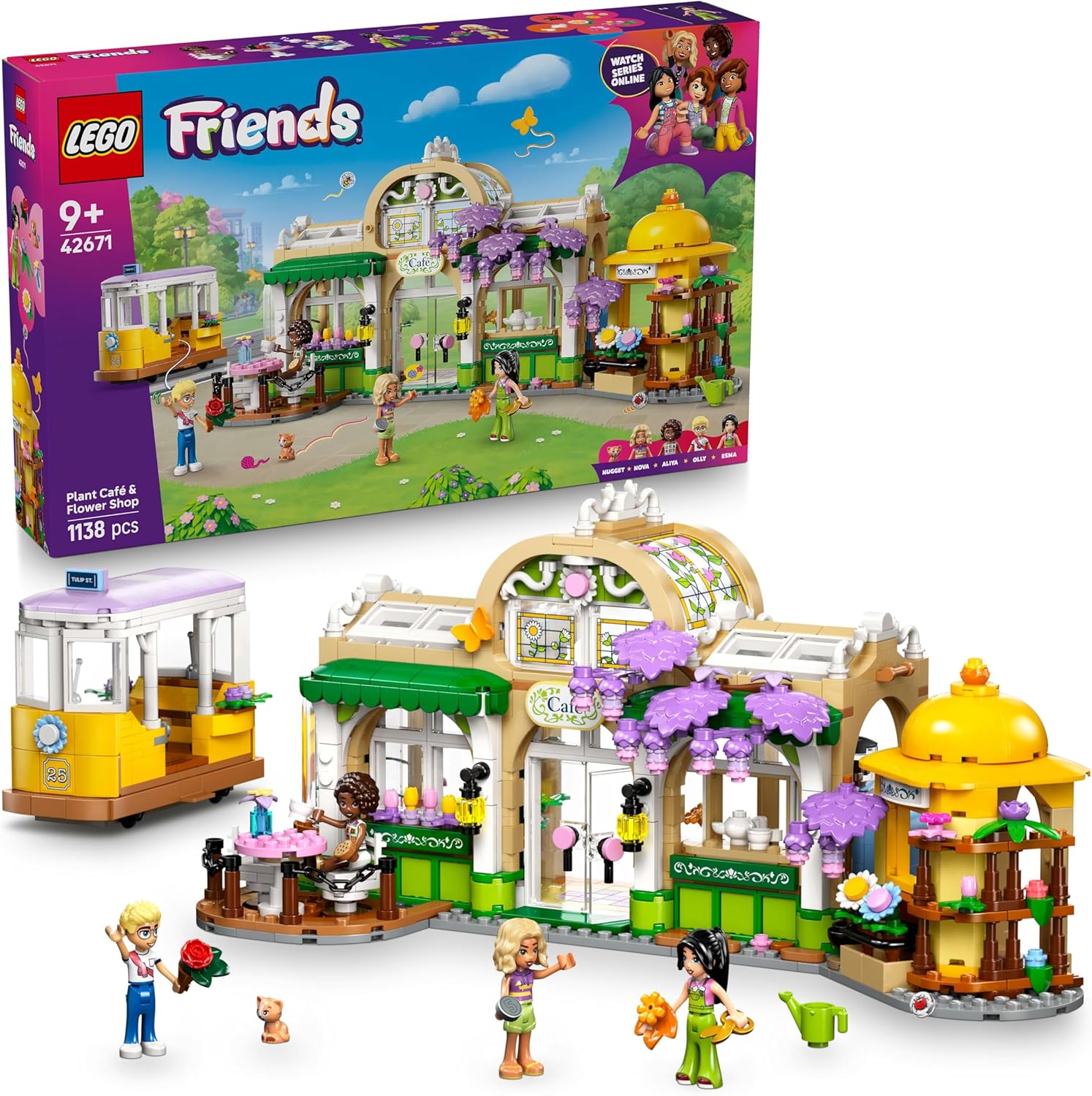 LEGO, Friends, 42671, Pflanzencafé, und, Blumenkiosk LEGO Friends 42671 Pflanzencafé und Blumenkiosk