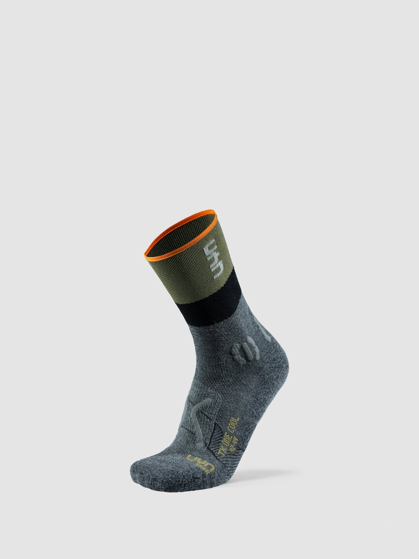 UYN Herren Trekkingsocken One Cool S100291G043 - Anthrazit/Grün GR. 39/41