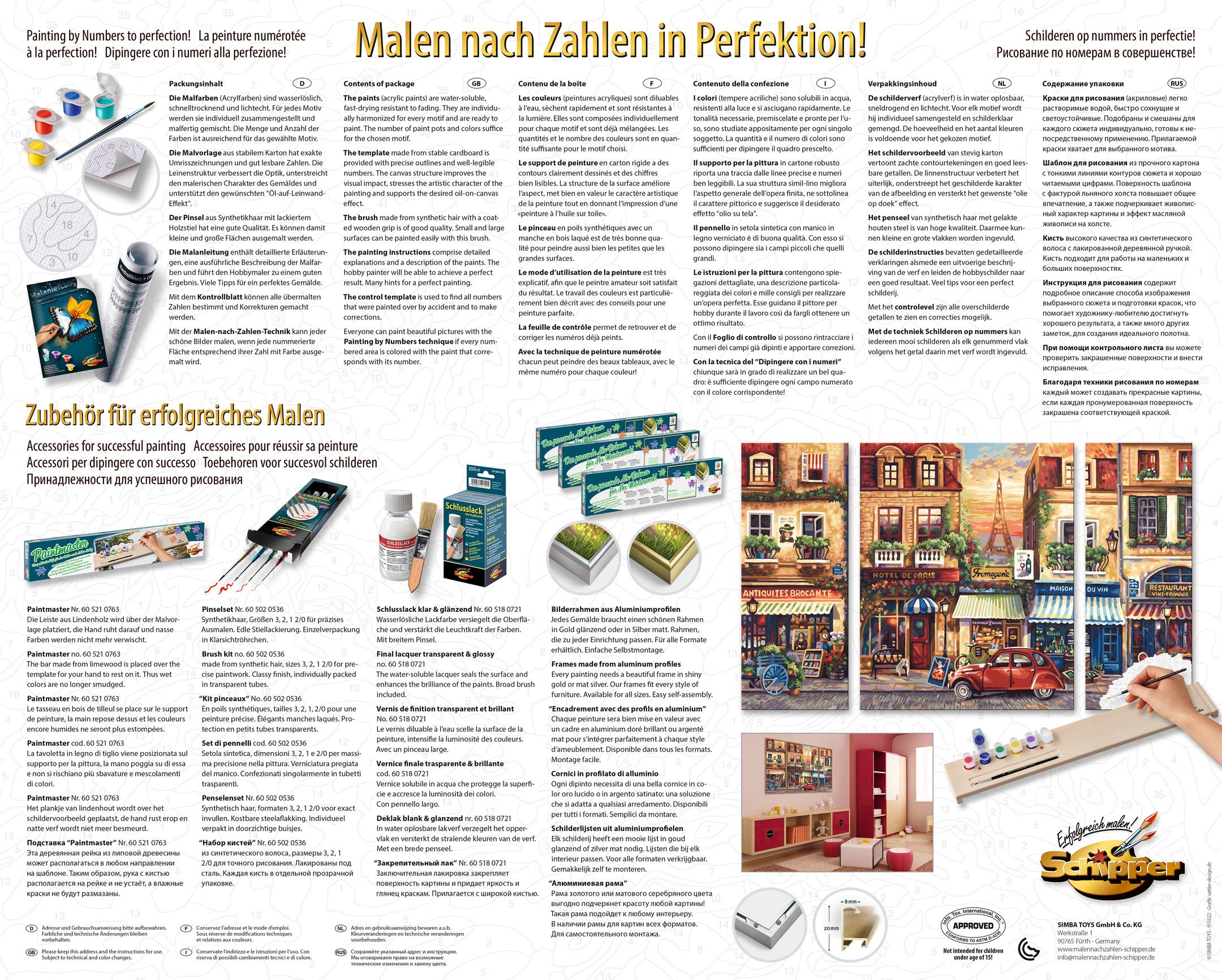 Schipper Mnz - Paris Nostalgie - Malen Nach Zahlen Im Nostalgischen Flair 609260626 Werbung, Plakat, Seite, Text