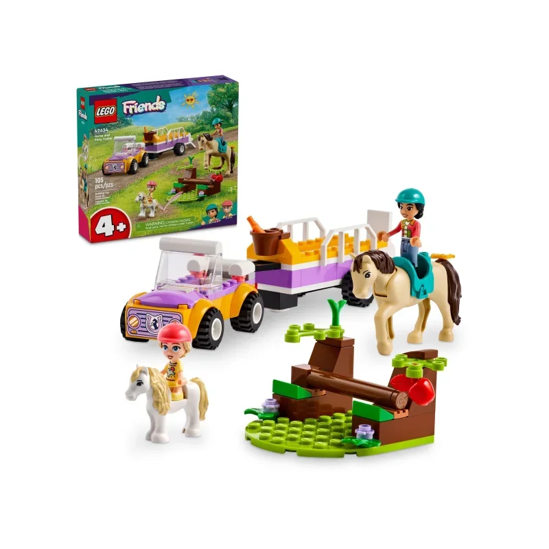 LEGO, 42634, Pferde-, Und, Pony-Anhänger