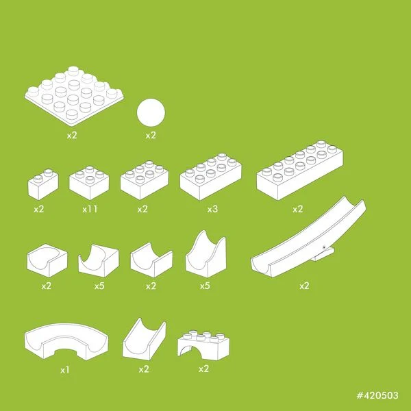 HUBELINO Kugelbahn Wippe Erweiterung (43-teilig) HUBELINO Kugelbahn Wippe Erweiterung (43-teilig)