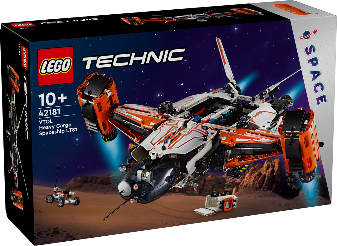 LEGO, 42181, VTOL, Schwerlastraumfrachter, LT81, Flugzeug, Raumschiff, Fahrzeug, Maschine, Rad