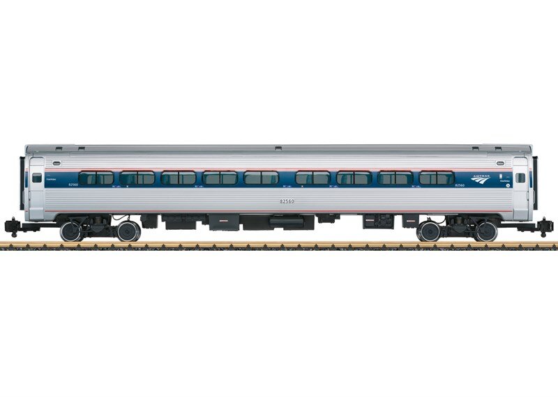 LGB_L31203_Amtrak_Schnellzugw.Couach_Pha, Personenkraftwagen, Fahrzeug, Zug, Maschine, Rad