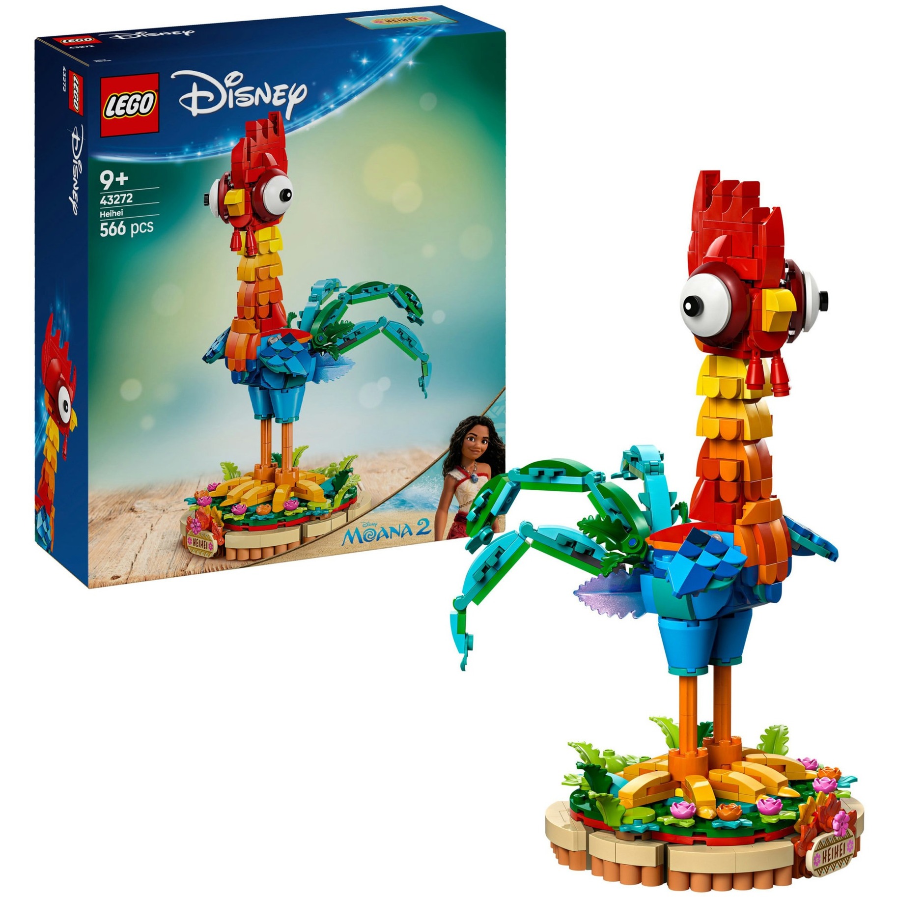 LEGO, Disney, Prinzessin, 43272, Heihei, Figur, zum, Ausstellen, Person LEGO Disney Prinzessin 43272 Heihei Figur zum Ausstellen