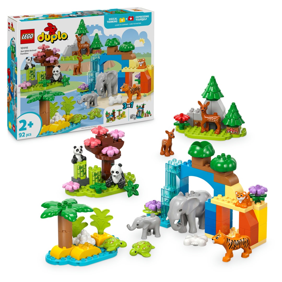 LEGO® DUPLO® Wildtier-Familien 3-in-1-Set 10446 