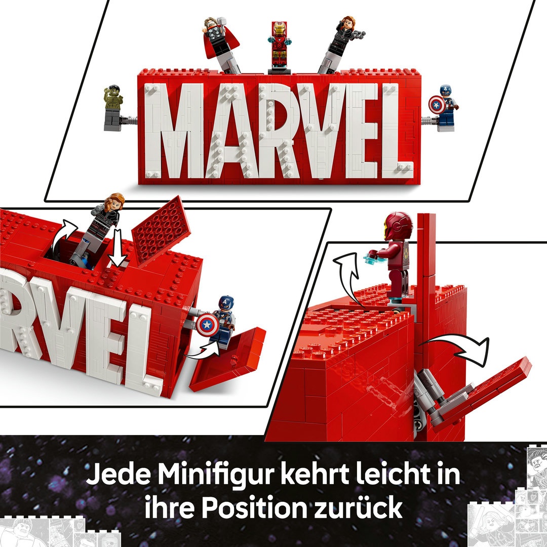 LEGO® MARVEL Super Heroes™ 76313 MARVEL Logo & Minifiguren