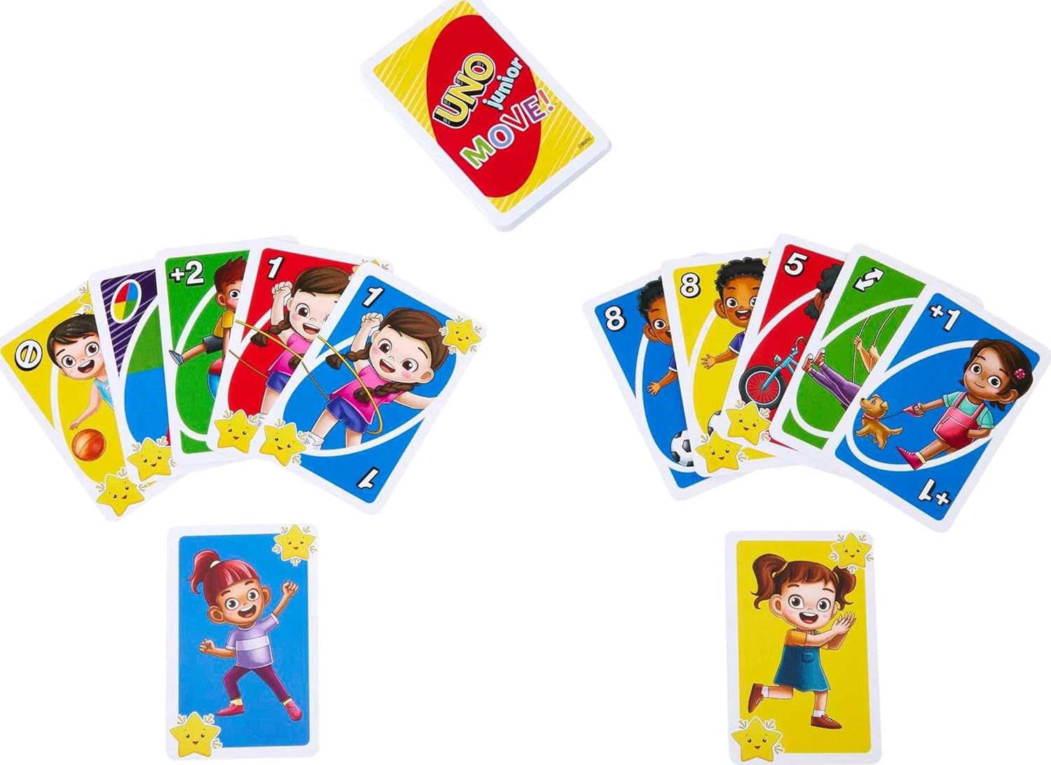 UNO, Junior, Move, Die, bewegte, Version, des, Klassikers, Mattel, HNN03, Person, Baby, Gesicht, Kopf