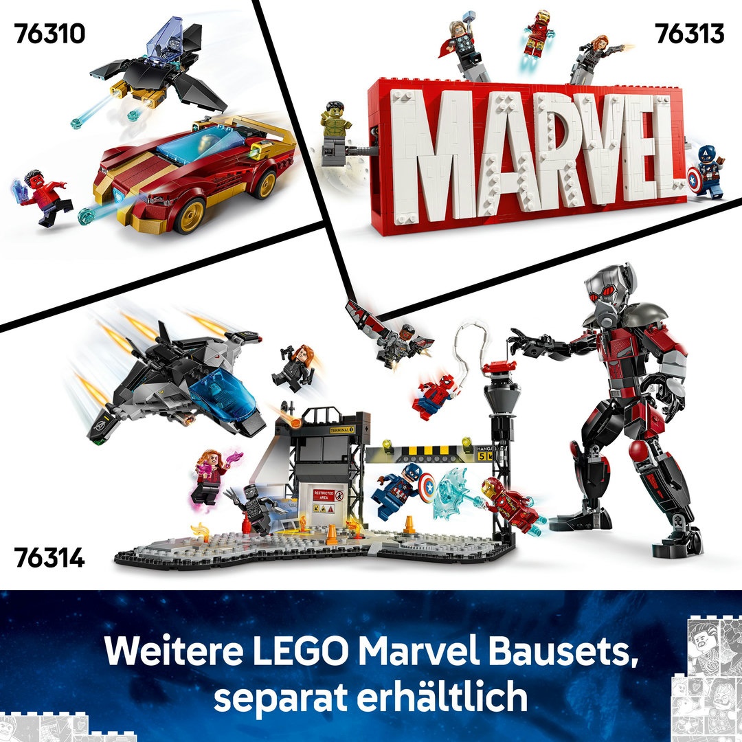 LEGO® MARVEL Super Heroes™ 76313 MARVEL Logo & Minifiguren