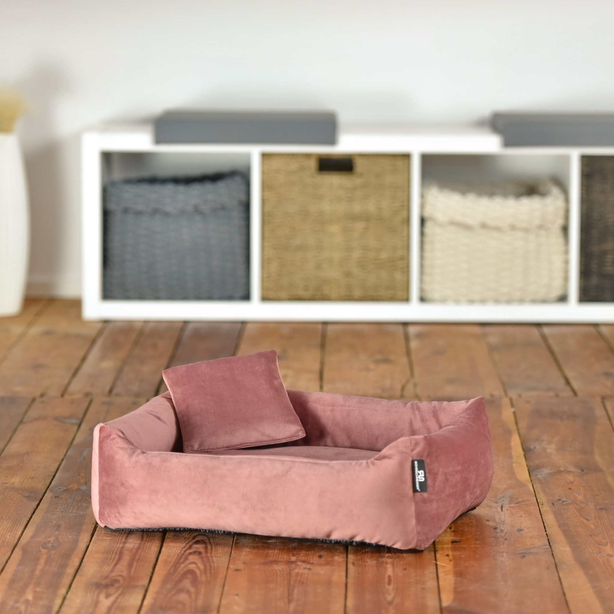 Rohrschneider – RS 22240 – Kuschelsofa Samt rosa Gr.2 – Rose – Haustiermöbel
