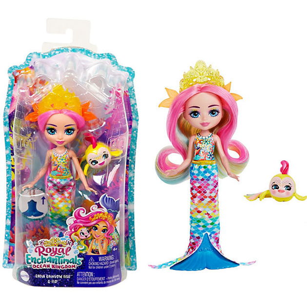 Royal Enchantimals Radia Rainbow Fish & Flo Meerjungfrauenpuppe