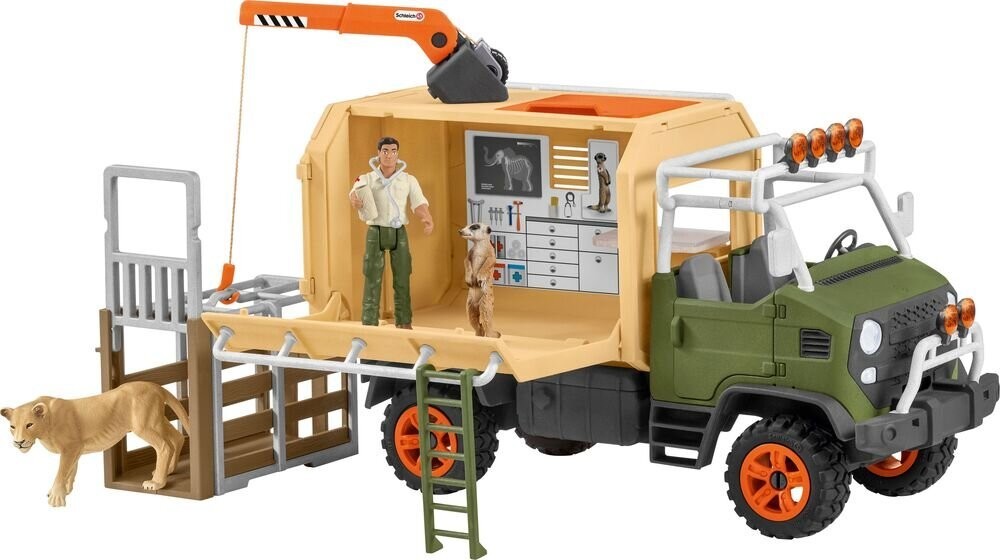 schleich, Wild, Life, 42475, Großer, Truck, Tierrettung