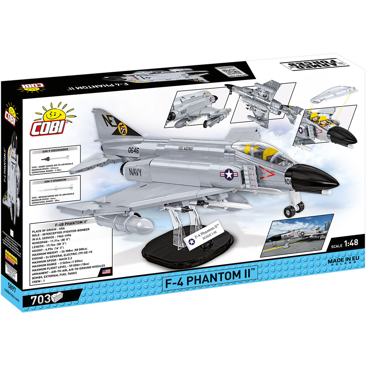 COBI 5897 - F-4 Phantom II - USS MIDWAY - Bild 2