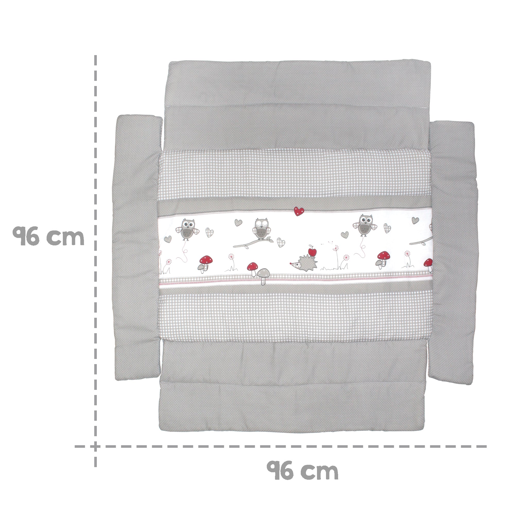 Roba 0277V148 Universal-Laufgittereinlage Adam & Eule grau – Laufgittereinlagen - Produktbild 3