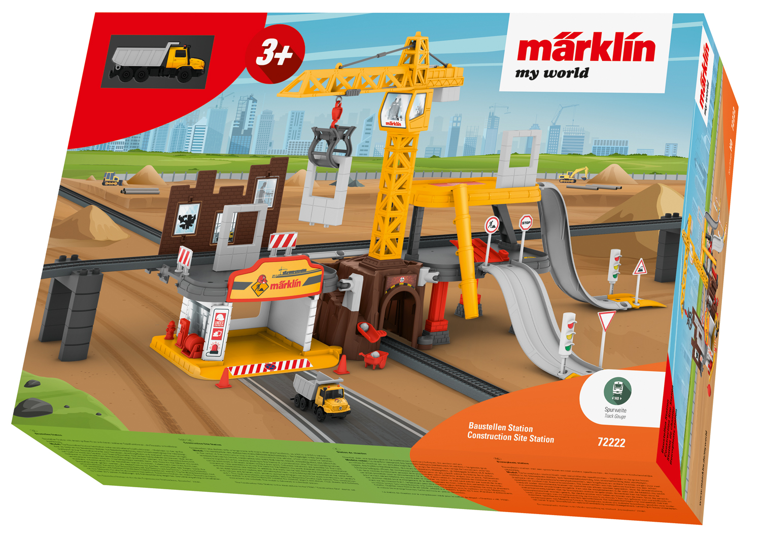 MÄRKLIN, 72222, my, world, Baustellen, Station, Spielbereich, Transport, Lastwagen, Fahrzeug